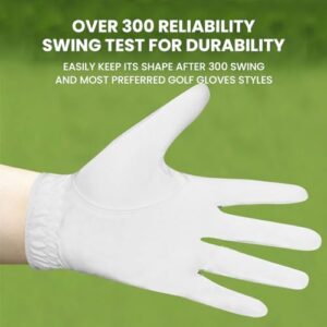 FINGER TEN Golf Gloves Men Right Left Handed Golfer Mens Glove RainGrip Hot Wet Weather Value 6 Pack, All Weather in Small Medium M/Large Large XL XXL 3XL - Image 7