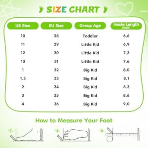 GINNI Boys Girls Shoes Kids Barefoot Shoes Lightweight Walking Running Athletic Sneakers Breathable Zero Drop Shoes Naturally Splay Wide Toe Box Shoes for Toddler Little Big Kids - Image 6