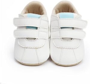 GAISUMMI Baby Boys Girls Sneakers Unisex Infant High Top PU Leather Crib Shoes Toddler Rubber Non-Slip Sole Prewalkers - Image 6