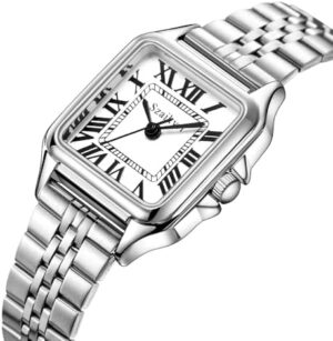 Classic Square Watches for Women with Roman Numerals Ladies Casual Dress Watch - Image 8