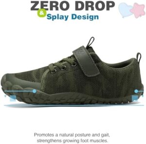 GINNI Boys Girls Shoes Kids Barefoot Shoes Lightweight Walking Running Athletic Sneakers Breathable Zero Drop Shoes Naturally Splay Wide Toe Box Shoes for Toddler Little Big Kids - Image 4