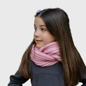 Kids Chunky Knitted Infinity Scarf/Neck-Warmer (Girls 4-14 year old) - Image 3