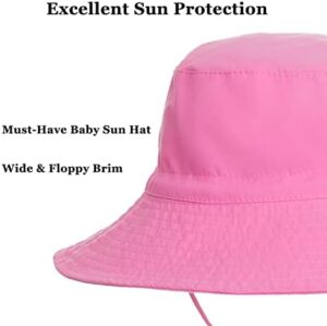 Baby Sun Hat Toddler Summer UPF 50+ Sun Protective Bucket Hat Wide Brim Beach Hats for Baby Boys Girls 0-6 Years - Image 6