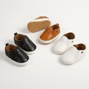 Baby Boys Girls Shoes Soft Sole Infant Moccasins Oxford Loafers Newborn Crib Shoes Anti-Slip Toddler Wedding Uniform Dress Shoes First Walkers - Image 3