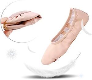 Stelle Ballet Shoes for Girls Toddler Ballet Slippers Soft Leather Boys Dance Shoes for Toddler/Little Kid/Big Kid - Image 4