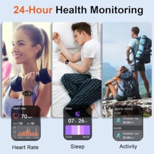 Smart Watch for Men Women, 1.91" HD Smartwatch (Answer/Make Call), Fitness Tracker with 110+ Sport Modes, IP68 Waterproof, Heart Rate/Sleep/Spo2 Monitor, Pedometer, Activity Tracker for Android iOS - Image 5