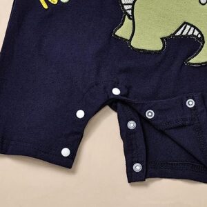 Baby Boy Clothes Newborn Outfits Stripe Romper Infant Cartoon Overall Adjustable Suspender Pants Set 0-18 Months - Image 9