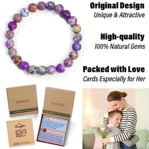 Natural Gemstone Bracelet Gifts for Daughter Mom Sister Niece Aunt Wife Girlfriend Grandma - Image 3