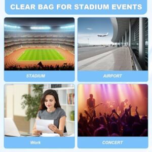 Clear Bag for Stadium Events Small Clear Purse Mini Clear Stadium Bag Sport Fan handbags for Sport Concert Work Travel - Image 6