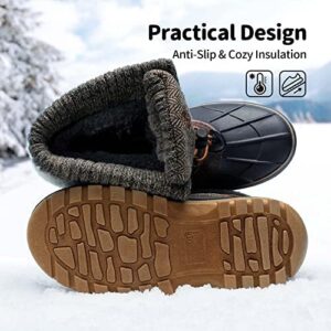 DREAM PAIRS Boys Girls Snow Boots Water-Resistant Outdoor Warm Cozy Anti-Slip Mid Calf Faux Fur Lining Insulated Winter Shoes for Little/Big Kids - Image 3