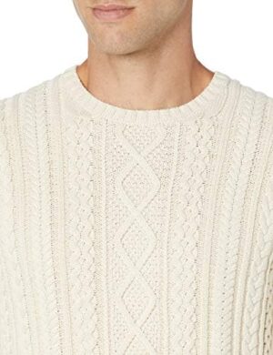 Amazon Essentials Men's Long-Sleeve 100% Cotton Fisherman Cable Crewneck Sweater - Image 5