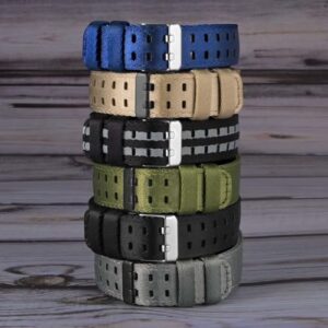 WOCCI Double Holes Nylon Watch Bands, Silky Nylon Straps, Quick Release, Compatible Watch Lug Width 18mm 20mm 22mm - Image 7