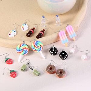 36 Pairs Cute Weird Fun Earrings for Teen Girls Unique Funky Cool Dangle Earrings Set for Wome - Image 7