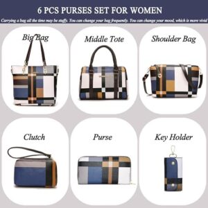 2E-youth Designer Purses and Handbags for Women Satchel Shoulder Bag Tote Top Handle Bag - Image 2