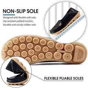 DUOYANGJIASHA Women's Comfortable Loafers Casual Round Toe Moccasins Wild Driving Flats Soft Walking Shoes Women Slip On - Image 4