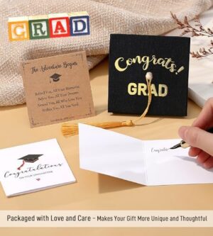 2025 Graduation Gifts for Her/Girls/Women, Tiny Gemstone Graduation Bracelet with Unique Cap Gift Box - Image 9