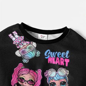 L.O.L. Surprise! Girls Clothes Crop Top and Pant Long Sleeve Doll Print Tie dye Sweatshirt Leggings Girls Outfits Sets 2Pcs - Image 3