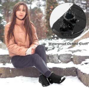 Alicegana Snow Boots for Women Winter: Warm Fur Lined Ankle Booties Comfortable Waterproof Slip On Lightweight Womens Boots - Image 2