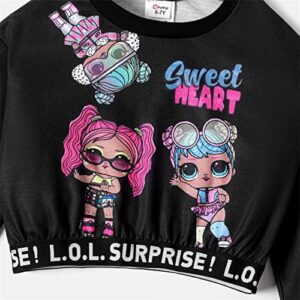 L.O.L. Surprise! Girls Clothes Crop Top and Pant Long Sleeve Doll Print Tie dye Sweatshirt Leggings Girls Outfits Sets 2Pcs - Image 4