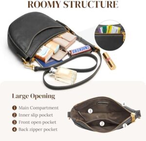 S-ZONE Leather Crossbody Bags for Women Small Purses with RFID Anti-theft Pocket Trendy Shoulder Bag Cute Handbags Satchel - Image 4