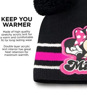 Disney Girls Toddler Winter Hat, Scarf & Mittens Set 2-4 Or Minnie Mouse Hat, Scarves & Kids Gloves Sets 4-7 - Image 4