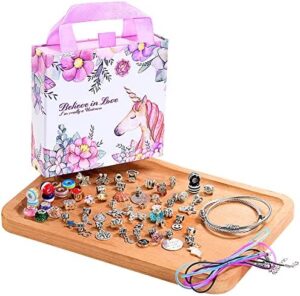 COO&KOO Charm Bracelet Making Kit, A Unicorn Girls Toy That Inspires Creativity and Imagination, Crafts for Ages 8-12 with Jewelry Making & Art Kit Perfect Gifts, Self-Expression! - Image 2