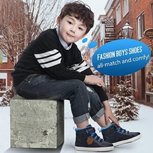 UOVO Boys Winter Boots Boys Hiking Boots Shoes Waterproof Boys Boots Sneakers Kids Outdoor Winter Shoes Hi Top Boys Snow Boots Slip Resistant (Little Boys/Big Boys) - Image 5