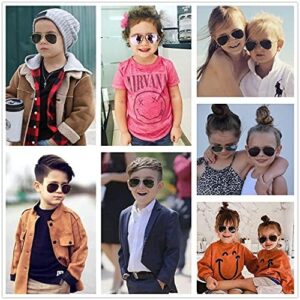 Kids Polarized Aviator Sunglasses for Little Girls Boys Juniors Teenagers, Two Sizes 50MM 52MM - Image 5