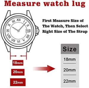 Ritche Christmas Gift Quick Release Leather Watch Bands Genuine Leather Watch Strap for Samsung Galaxy Watch 6 Band Classic 43mm 47mm 40mm 44mm 18mm, 20mm or 22mm for Men and Women, Valentine's day gifts for him or her, White Elephant Gifts, Stocking Stuffers for Men - Image 2