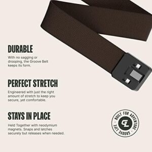 Groove Life Groove Belt Men's Stretch Nylon Belt with Magnetic Aluminum Buckle, Lifetime Coverage - Image 3