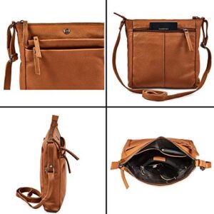 Crossbody Bag for Women Trendy Real Leather Purse Small Soft Pebbled Handbags Crossover Shoulder Pocketbook - Image 5