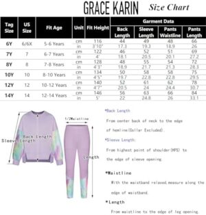 GRACE KARIN Girls Clothes Sweatshirt for Teen Girls Fashion Outfits Sweapants Leggings Tracksuit Clothing Set Size 5-14 - Image 6