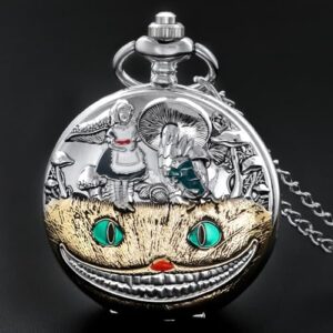 Nostalgia Movie Theme Design Alloy Quartz Pocket Watch with Chain Necklace Pendant & Gift Box - Image 2