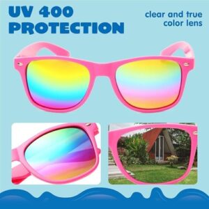 JOYIN 12 Pcs Kids Sunglasses Party Favors bulk, Neon Sunglasses with UV Protection for Children. Pool Party Favors, Goody Bags for kids Birthday - Image 2