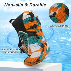 BARERUN Kids Water Shoes Boys Girls Barefoot Aqua Socks Quick Dry Breathable Sports Aqua Athletic Sneakers Wide Toe Adjustable Lightweight Beach Swim Pool Shoes - Image 5