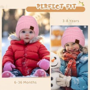 Durio Satin Lined Beanie for Baby Girl Boy Warm Winter Hat for Infant Toddler Kids Unisex Knit Baby Hats Newborn Beanies Caps - Image 5