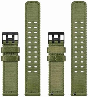 WOCCI Double Holes Nylon Watch Bands, Silky Nylon Straps, Quick Release, Compatible Watch Lug Width 18mm 20mm 22mm - Image 5