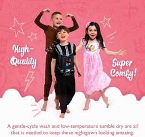 Disney Girls' 3-Pack Nightgowns, Soft & Cute Pajamas for Kids - Image 9