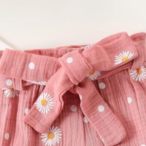 Baby Girl Fall Clothes Set Long Sleeve Crewneck Floral Print Romper Top Pants Cute Newborn Outfit 3 6 12 18 24 Months - Image 6