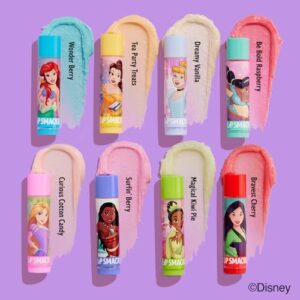 Lip Smacker Disney Princess Flavored Lip Balm Party Pack 8 Count, Clear, For Kids - Image 3