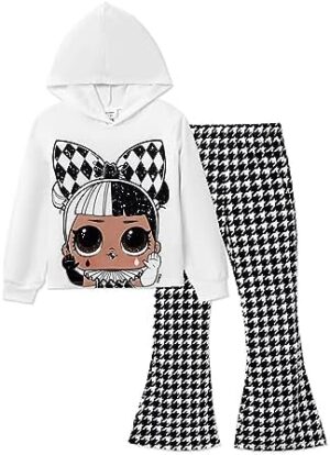 L.O.L. Surprise! Girls Clothes Hoodie and Pant Long Sleeve Sweatshirt Leggings Girls Outfits Sets 2Pcs