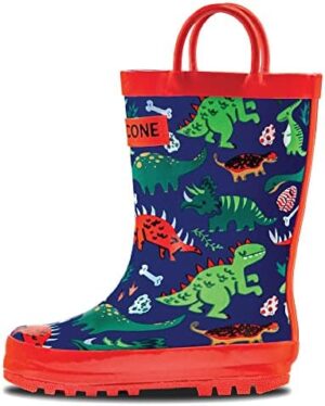 Lone Cone Elementary Collection - Premium Natural Rubber Rain Boots with Matte Finish for Toddlers and Kids