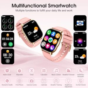 Smart Watch (Answer/Make Calls), 2.1" Smart Watches for Women 120+ Sport Modes Fitness Tracker with Sleep Heart Rate Monitor, Pedometer, IP68 Waterproof Women Fitness Watch for iOS Android Smartmatch - Image 6