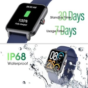 Smart Watch (Answer/Make Call) for Women Men, Fitness Tracker with Heart Rate, Blood Oxygen, Sleep Tracker, IP68 Waterproof Fitness Watch Step Calorie Counter Pedometer Compatible iPhone & Android - Image 7