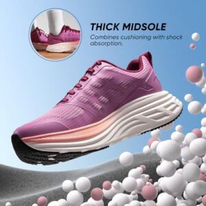 NORTIV 8 Women's Walking Shoes Cushion Running Tennis Shoes ActiveFloat Non-Slip Comfortable Breathable Workout Gym Sports Athletic Fashion Sneakers - Image 2