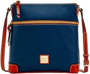 Dooney & Bourke Women's Crossbody in Pebble Grain Leather, Large Handbag with Adjustable Shoulder Strap