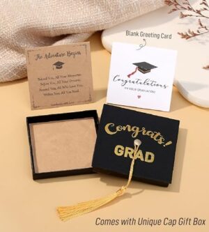 2025 Graduation Gifts for Her/Girls/Women, Tiny Gemstone Graduation Bracelet with Unique Cap Gift Box - Image 4