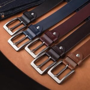 Buffway Leather Belt for Men - Durable Full Grain Men's Belt 1.5", Versatile for Daily Use, with Gift Box - Image 7