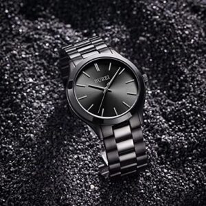 BUREI Fashion Minimalist Business Men's Wrist Watches Stainless Steel Waterproof Quartz Watch for Man - Image 2