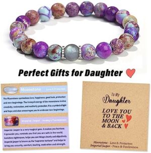 Natural Gemstone Bracelet Gifts for Daughter Mom Sister Niece Aunt Wife Girlfriend Grandma - Image 2